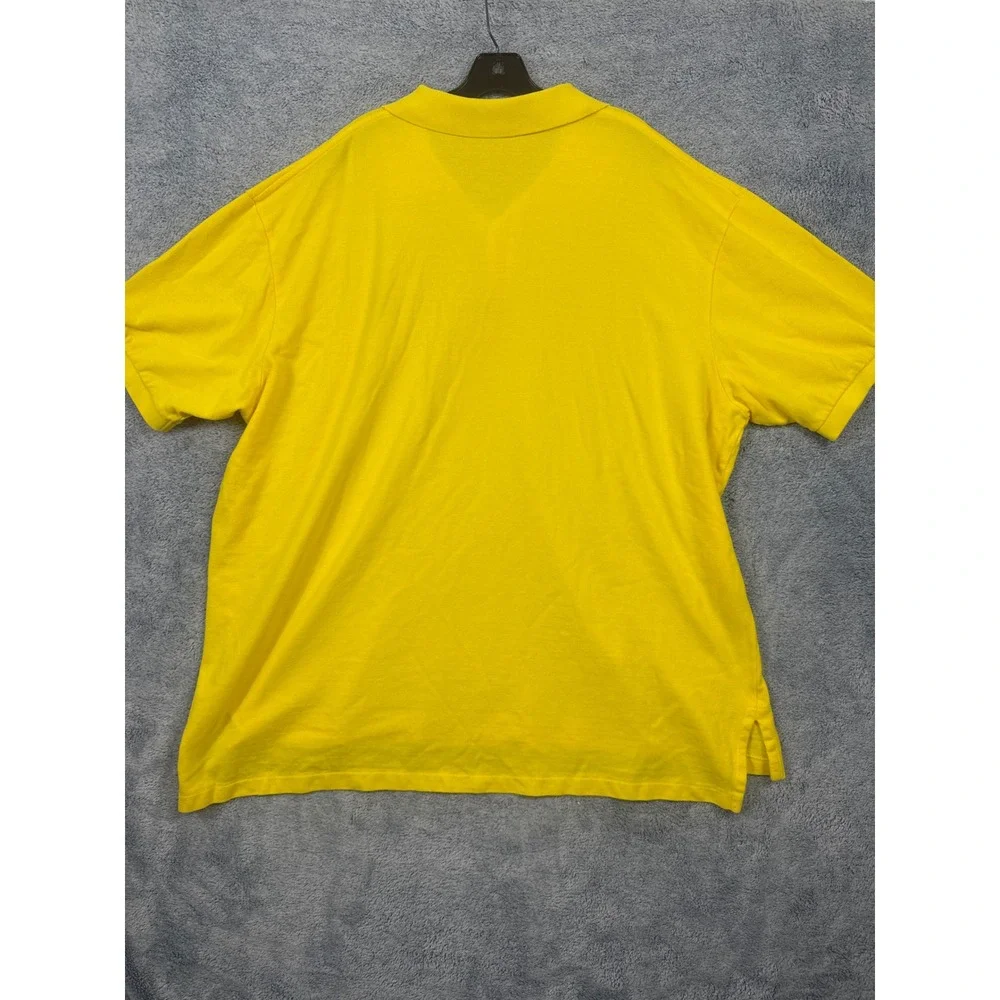 Polo Ralph Lauren Mens 3XB Yellow Short Sleeve Pony Logo Pique Polo Shirt